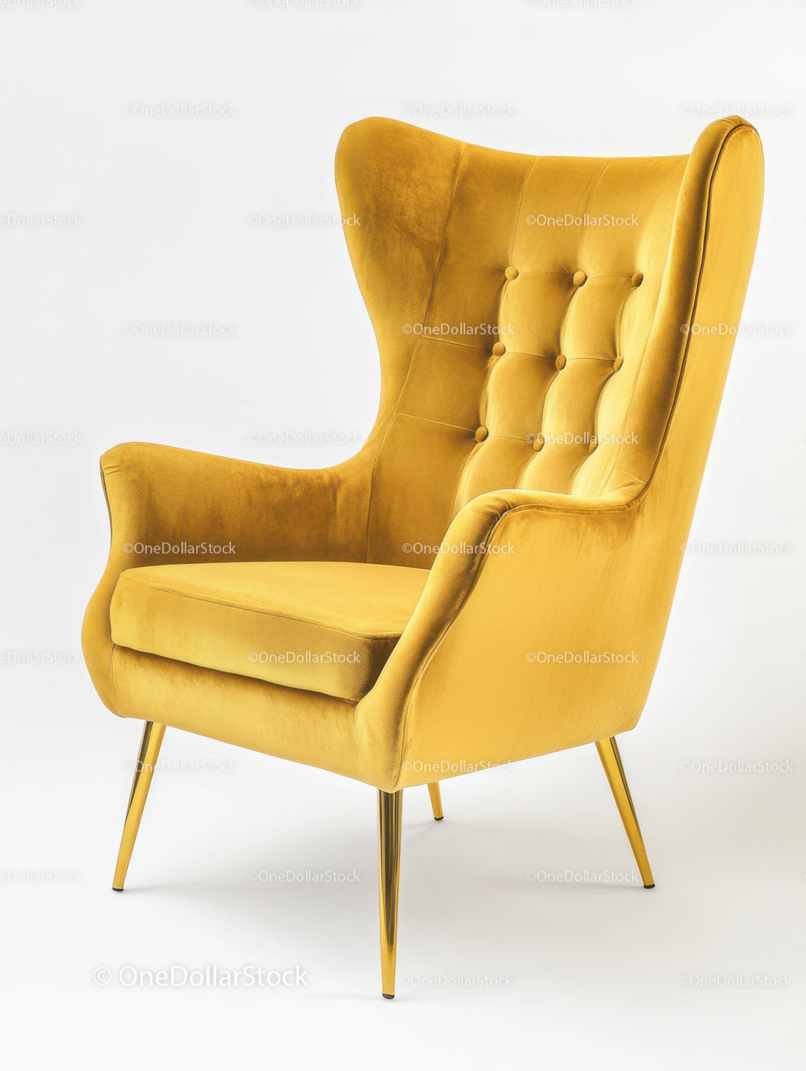 Elegant Yellow Modern Armchair for Stylish Home Decor