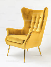 Elegant Yellow Modern Armchair for Stylish Home Decor