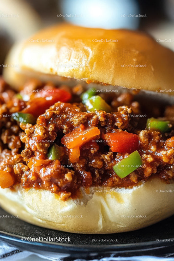 Juicy Cheeseburger with Fresh Vegetables and Melted Cheese
