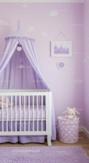 Pastel Pink Nursery with Baby Crib and Plush Bunny Toy