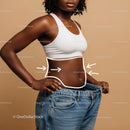 Slim Woman with Toned Abdomen in Casual Wear