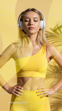 photo editing preview with Yellow Smudges Photo Overlays