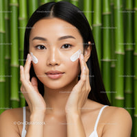 Asian Woman Applying Facial Cream in Spa Setting for Healthy Glow