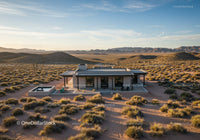 Modern Desert Home with Swimming Pool and Scenic Mountain View