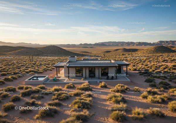 Modern Desert Home with Swimming Pool and Scenic Mountain View