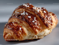 Golden Croissant with Sugar and Jam Texture Perfect for Breakfast