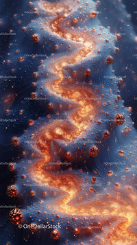 Vivid Cosmic Galaxy with Swirling Nebula and Bright Stars