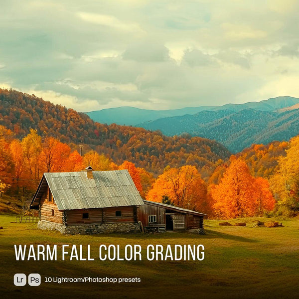 Warm Fall Color Grading Presets (10 XMP files)