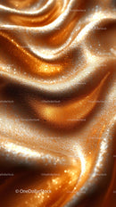 Luxurious Gold Satin Fabric with Metallic Shimmer for Elegant Designs