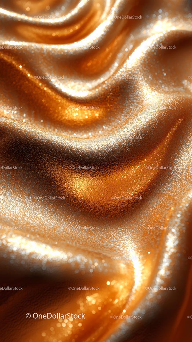 Luxurious Gold Satin Fabric with Metallic Shimmer for Elegant Designs