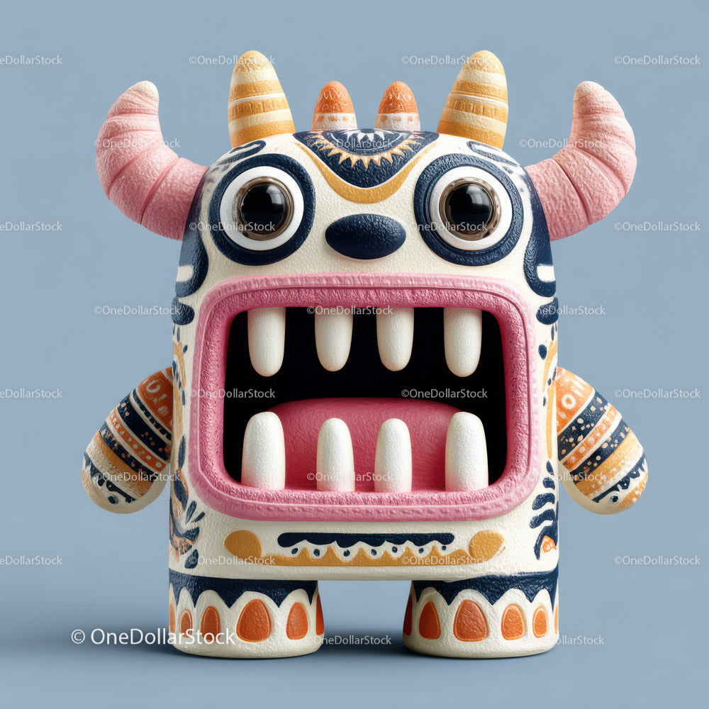 Colorful Whimsical Toy Monster Figurine for Kids and Collectors