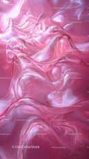 Pink Fluid Abstract Background with Glossy Texture for Creative Design