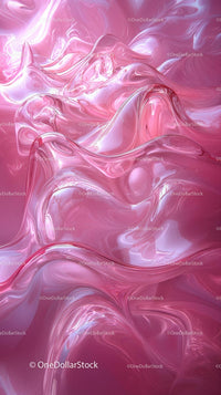 Pink Fluid Abstract Background with Glossy Texture for Creative Design