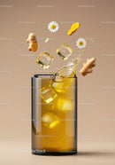Refreshing Turmeric Iced Tea with Chamomile Flowers