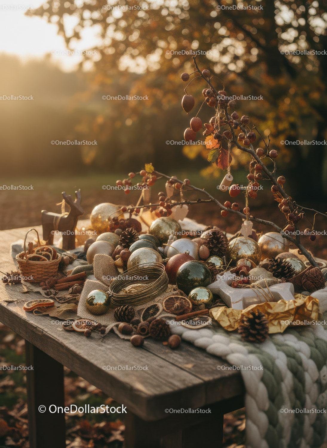 Rustic Autumn Table Decor with Natural Elements