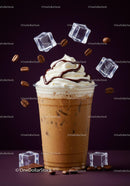 Iced Coffee with Whipped Cream and Chocolate Syrup