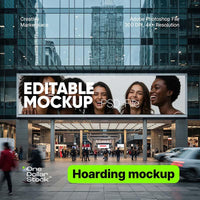 Urban advertisement board Editable PSD Mockup preview