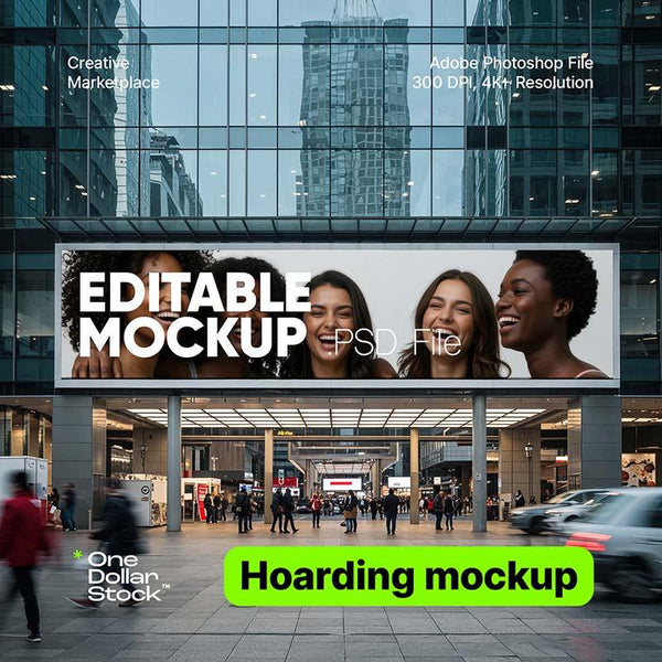 Miejski billboard reklamowy mockup