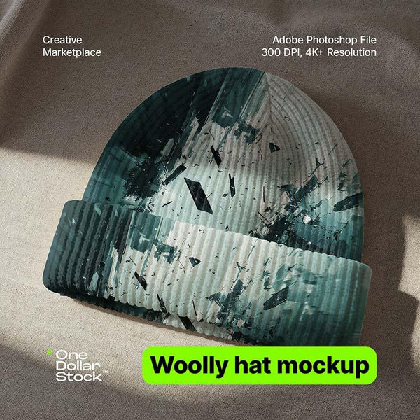 Mockup Czapki Wełnianej