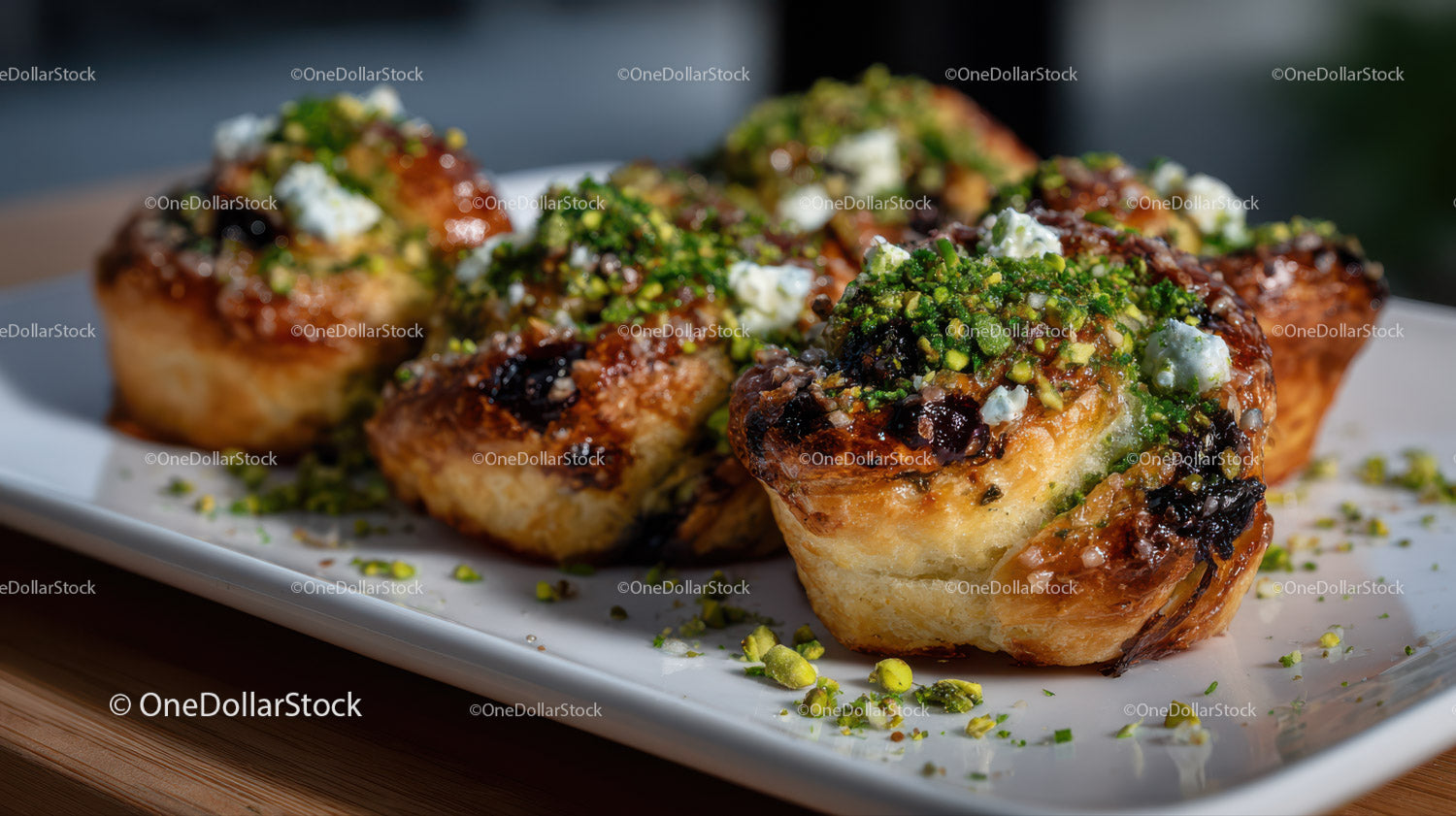 Delicious Baklava with Pistachios and Honey Glaze