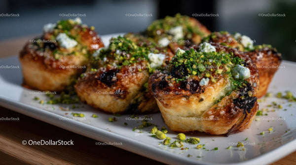 Delicious Baklava with Pistachios and Honey Glaze