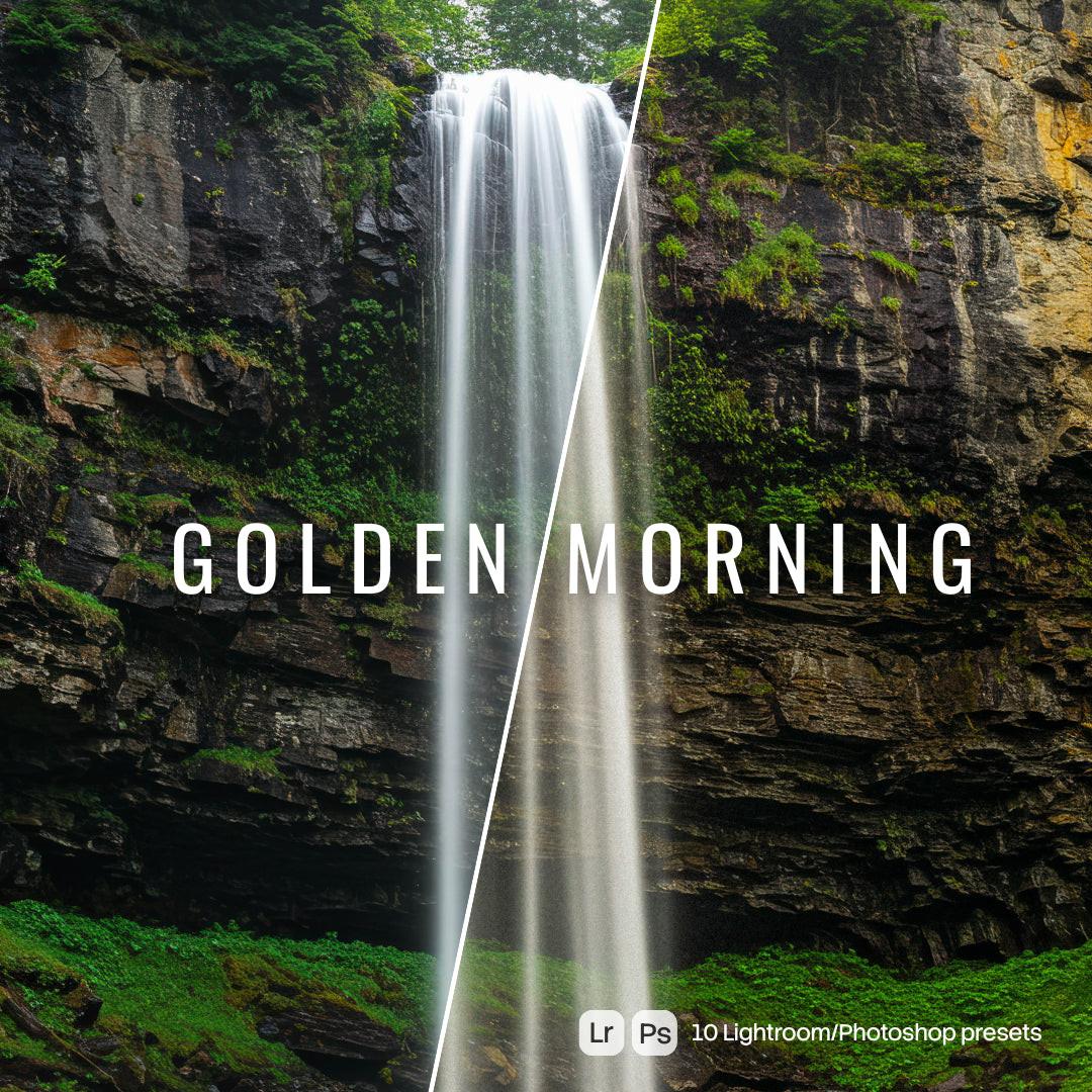 Golden Morning Lightroom presets cover preview