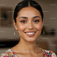 Beautiful Woman with Bright Smile and Confident Expression