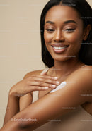 Young Woman Applying Sunscreen for Healthy Skin