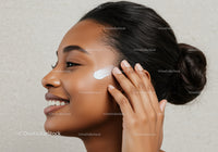 Woman Applying Skincare Serum in a Beauty Routine