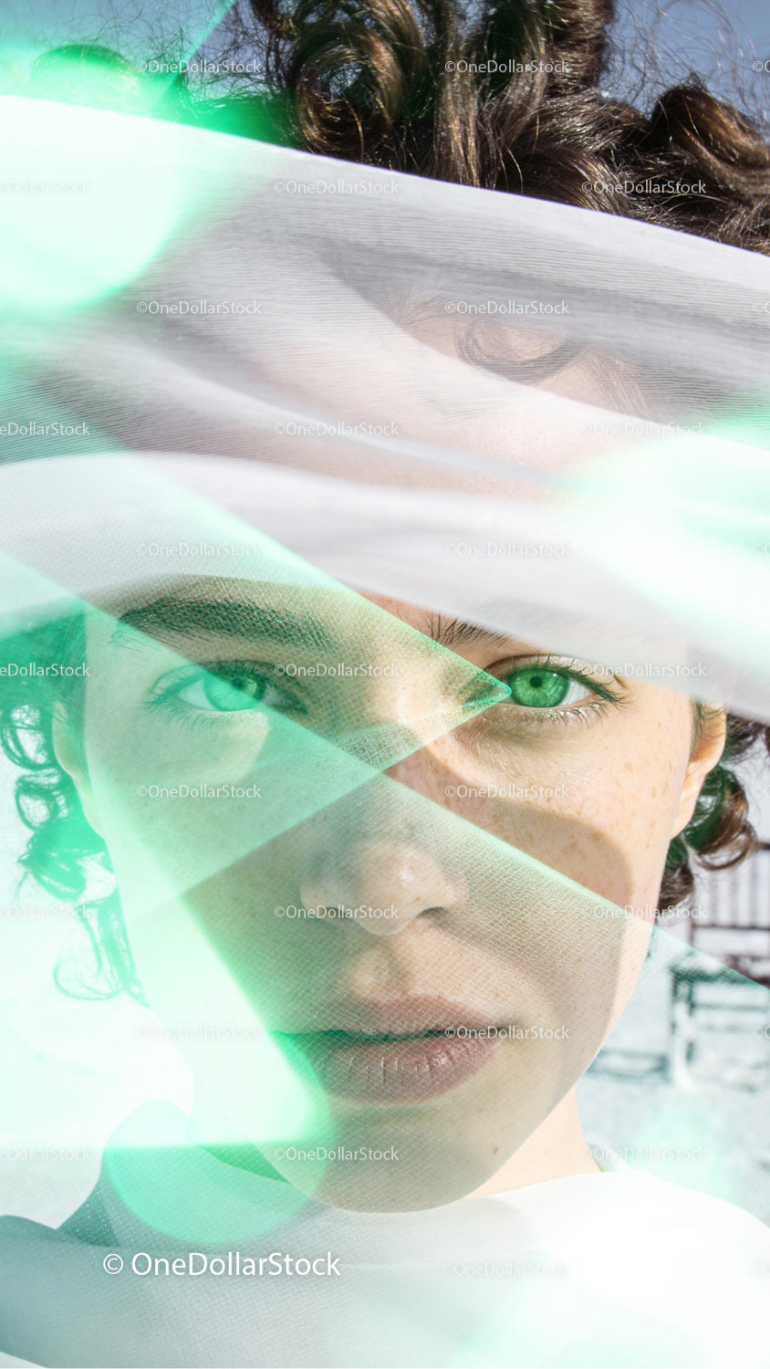 photo editing preview with Cyber Triangles Photo Overlays