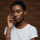 Elegant Portrait of a Confident Black Woman with Short Natural Hair
