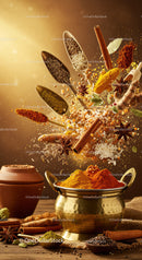 Dynamic Arrangement of Spices and Aromatic Ingredients