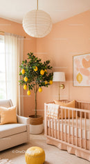 Bright and Cozy Nursery with Lemon Tree and Modern Decor