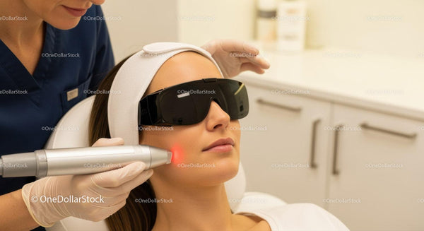 Profesjonalny zabieg laserowego odmładzania skóry w nowoczesnej klinice