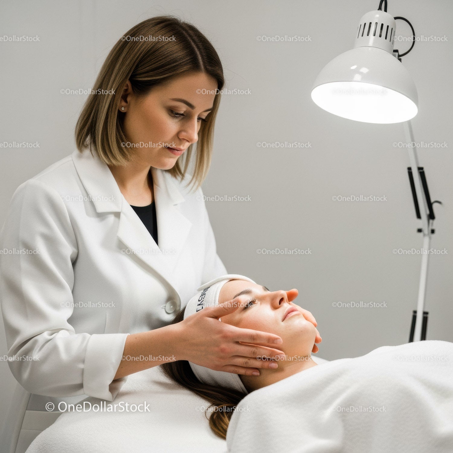 Profesjonalny zabieg na twarz w SPA z relaksującą atmosferą