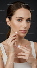 Young Woman Applying Moisturizer for Flawless Skin