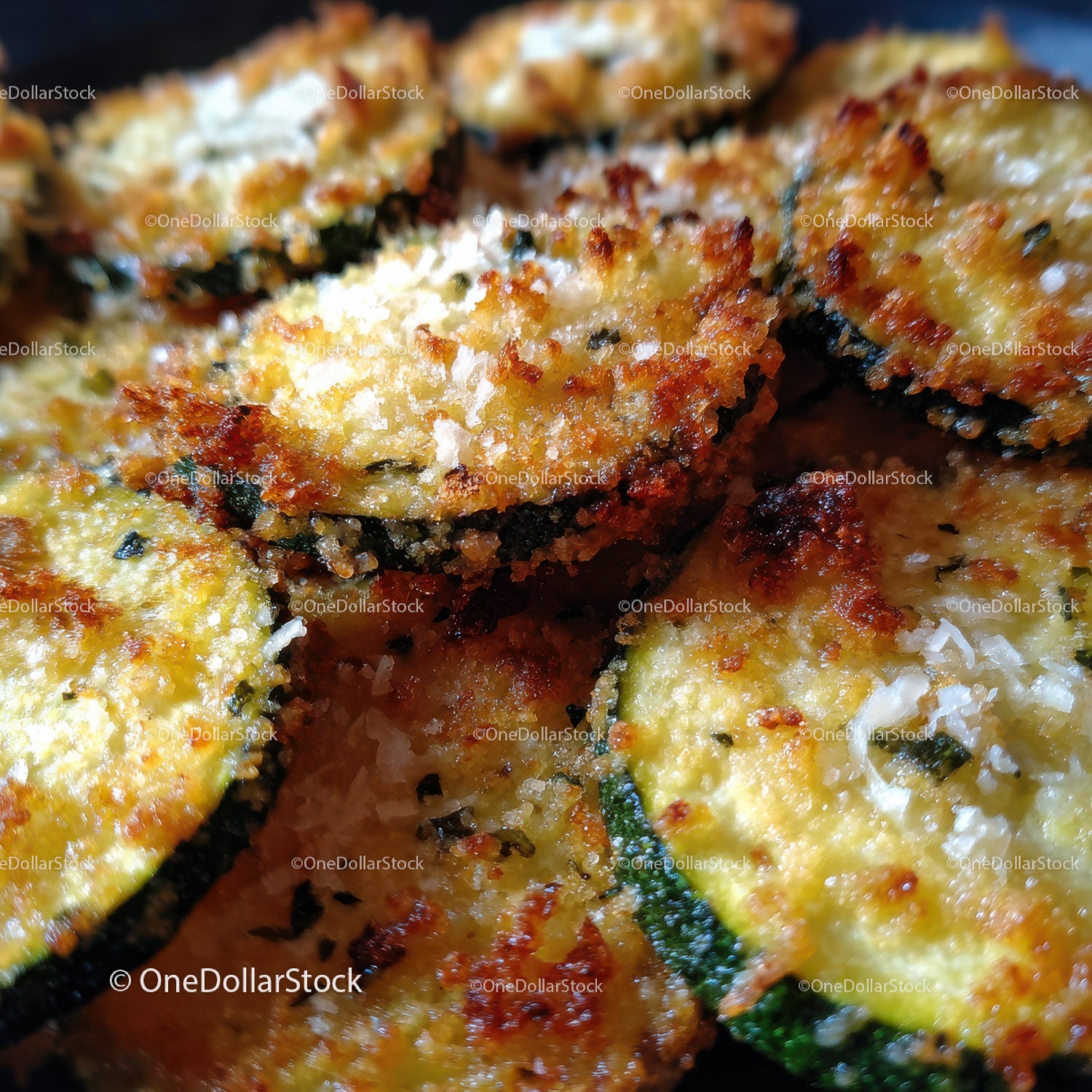 Crispy Baked Zucchini Slices with Melty Cheese and Golden Crust