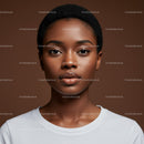 Elegant Portrait of a Young African Woman with Natural Beauty