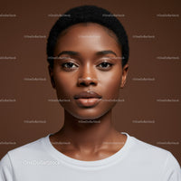 Elegant Portrait of a Young African Woman with Natural Beauty
