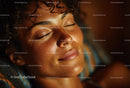 Close-Up of Smiling Woman with Radiant Skin and Freckles