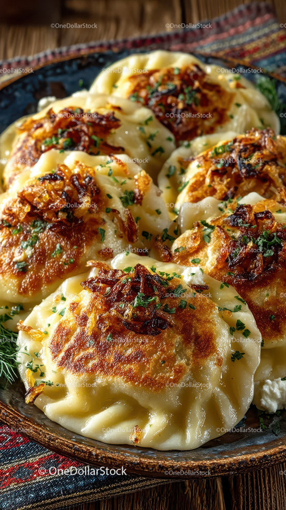 Crispy Pan-Fried Dumplings with Garlic and Chives