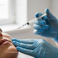 Healthcare Worker Administering a Vaccine Shot with Syringe