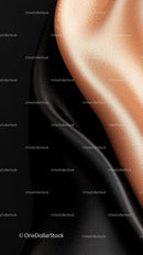 Abstract Metallic Surface with Copper and Black Textures