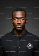 Confident young man in stylish black cardigan portrait