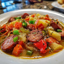 Hearty Sausage and Vegetable Soup with Potatoes and Carrots