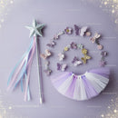 Glittering Fairy Costume Accessories on Lavender Background