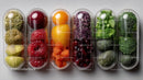 Colorful Jelly Beans and Gummy Candies in Clear Container