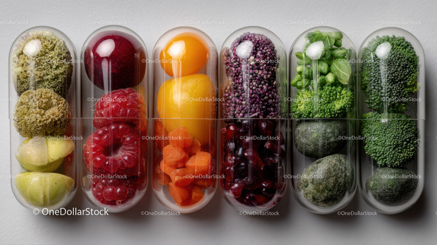 Colorful Jelly Beans and Gummy Candies in Clear Container