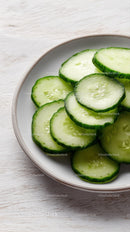 Fresh Cucumber Slices in a Bowl for Healthy Refreshing Snack