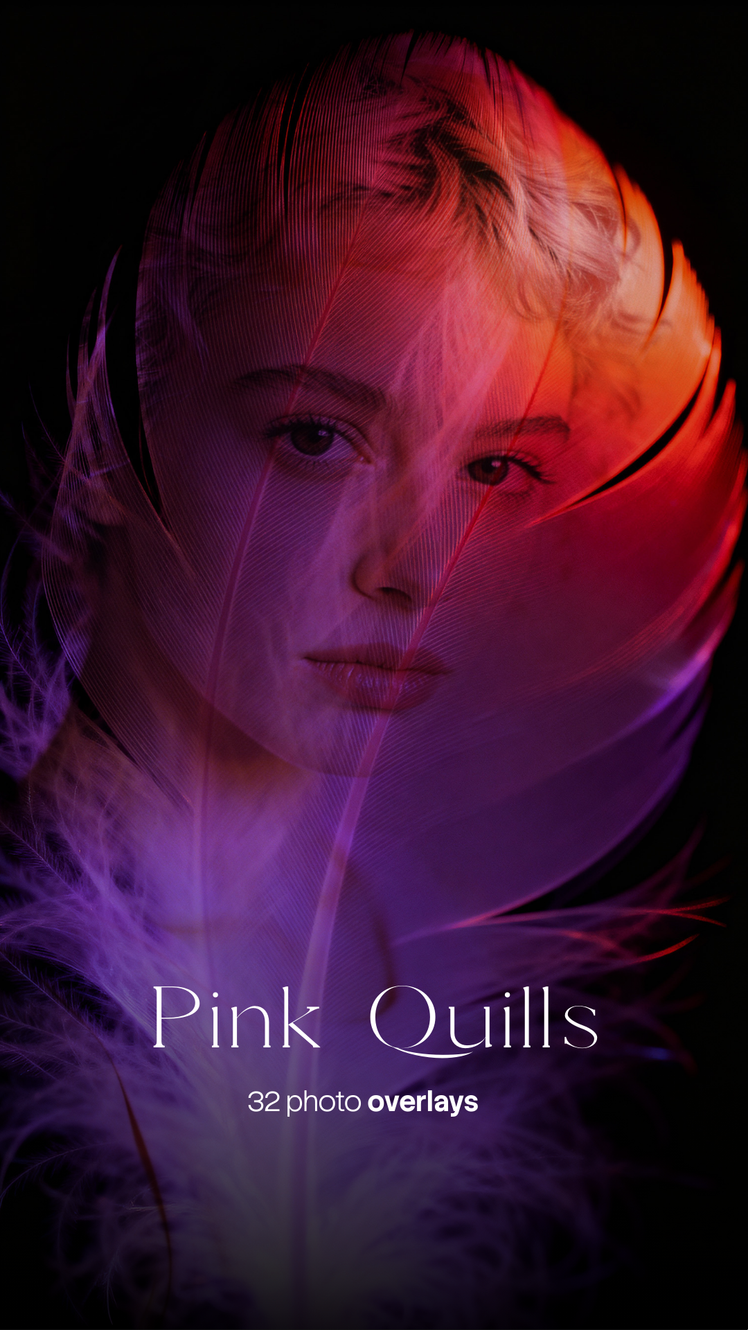 Pink Quills Photo Overlays (32 JPG Files)